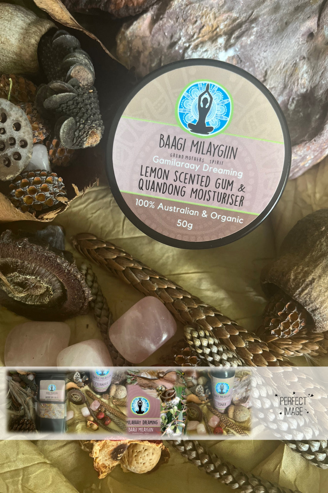 Lemon Scented gum &amp; Quandong  Moisturiser 100g