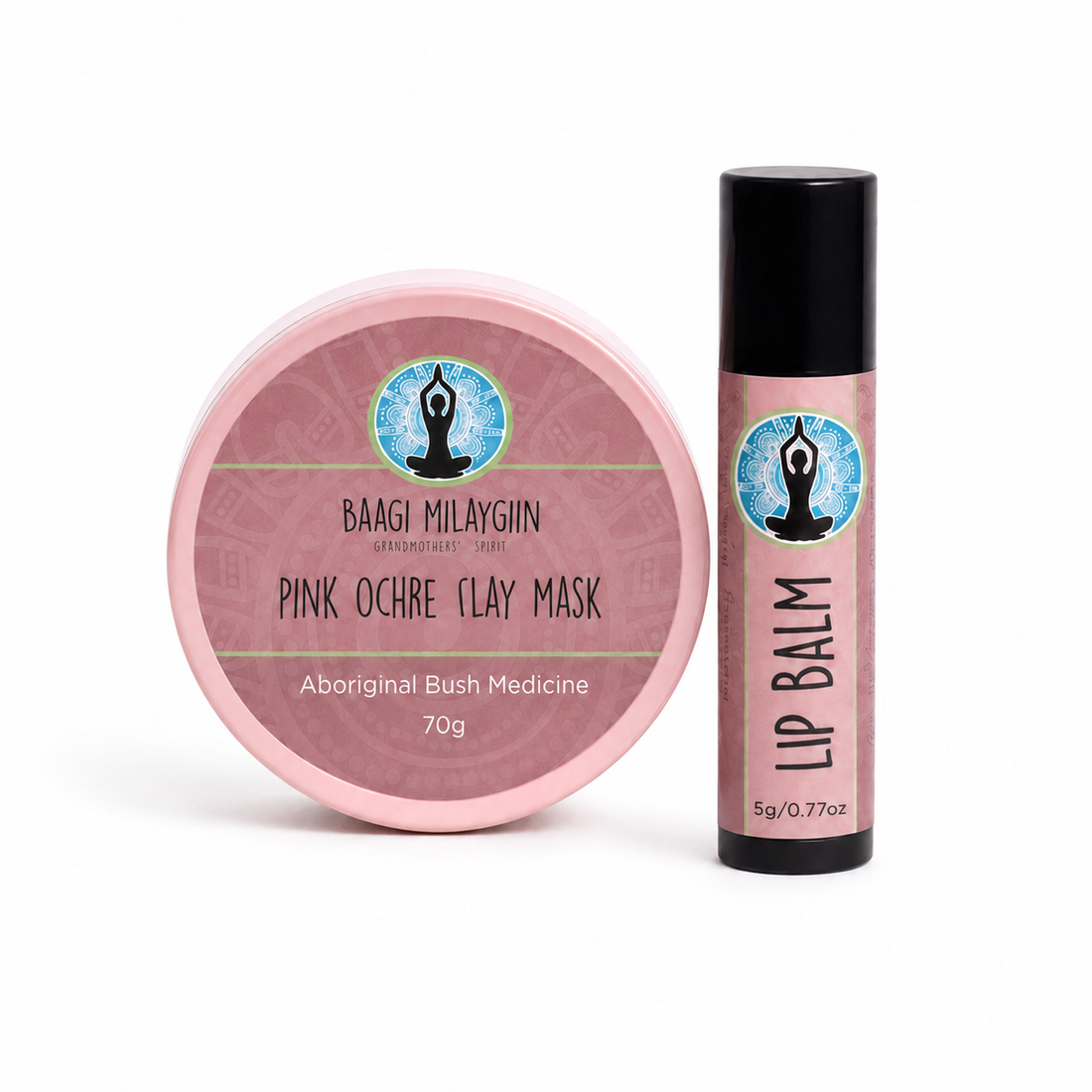 Australian Pink Ochre Clay Mask &amp; Lip Balm combo