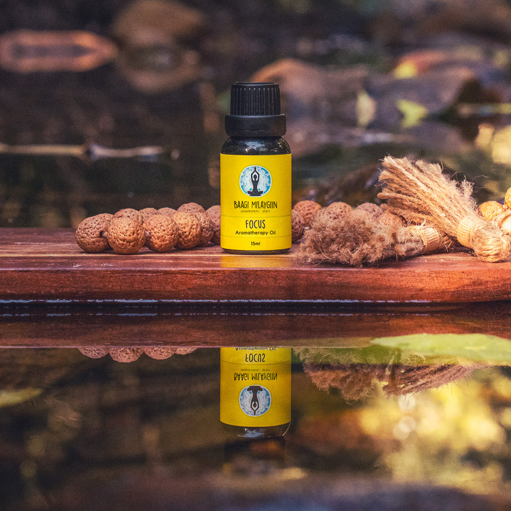 Focus Aromatherapy Oil - 15mL | Rainbow Serpent Dreaming Collection by Baagi Milaygiin