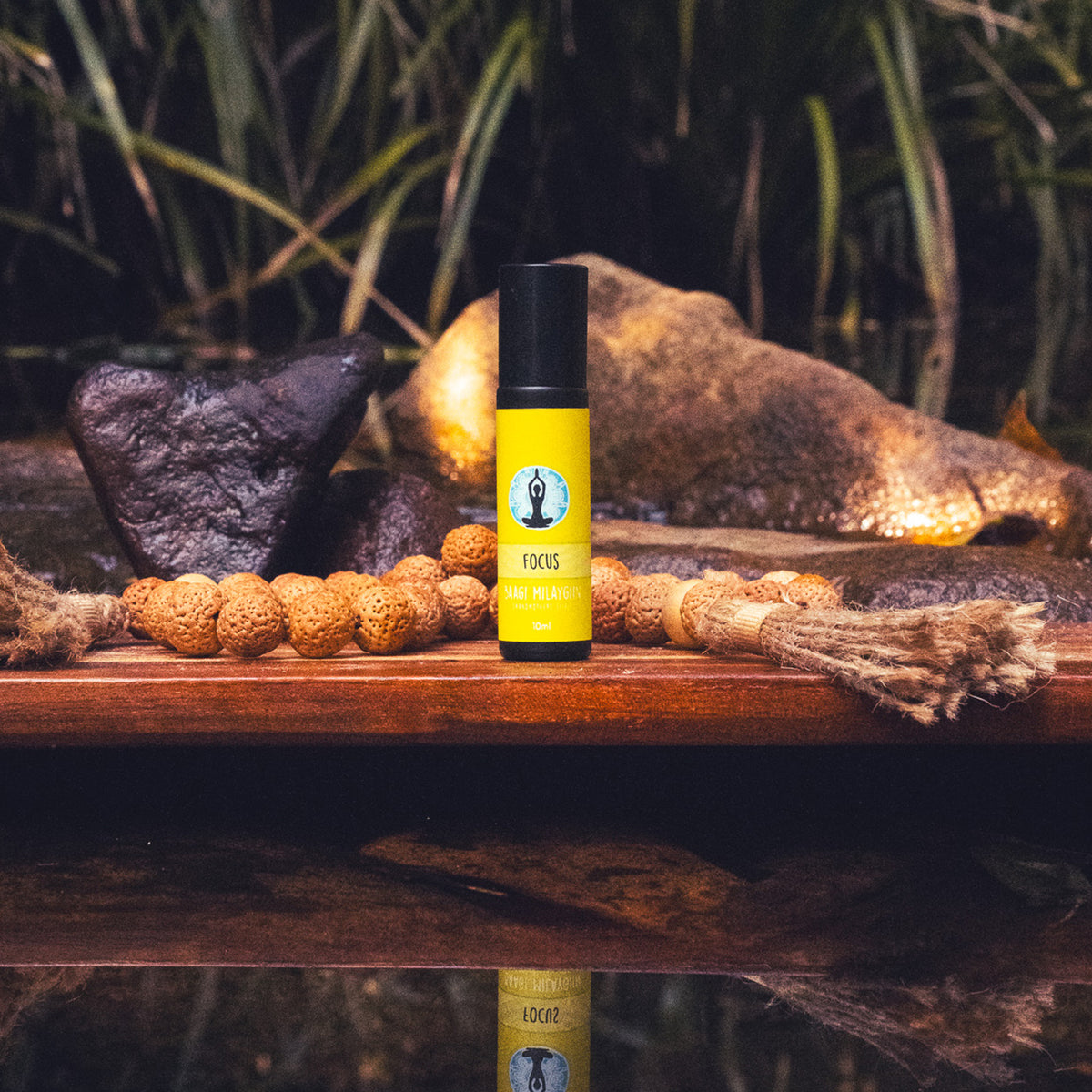Focus Essential Oil Roller - 10mL | Rainbow Serpent Dreaming Collection by Baagi Milaygiin