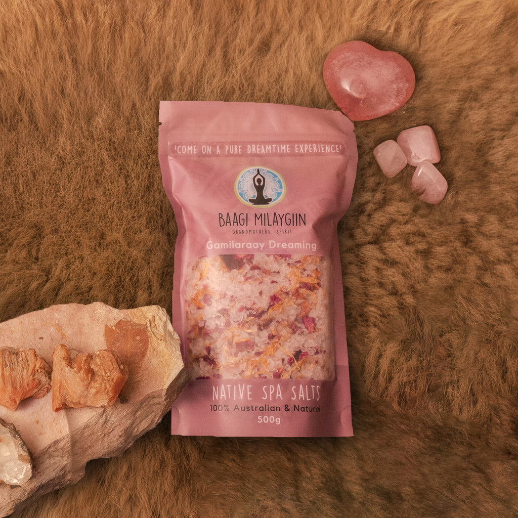 Native Spa Salts | Gamilaraay Dreaming Collection by Baagi Milaygiin