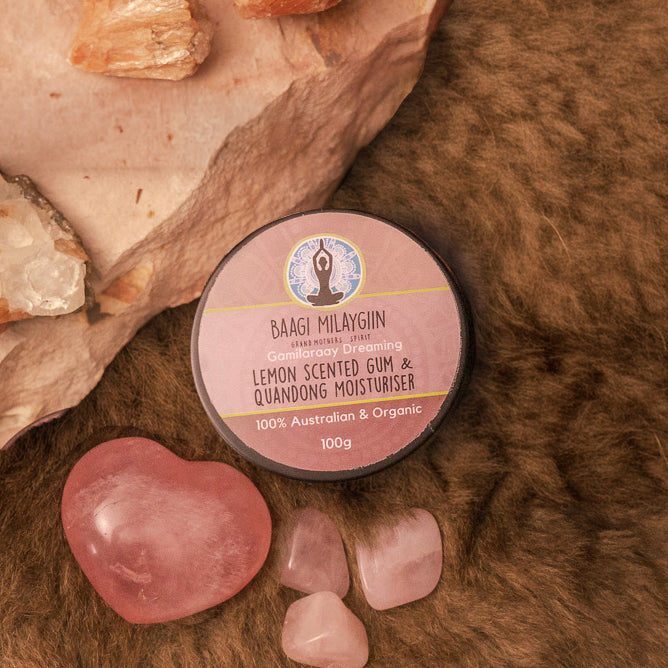 Lemon Scented Gum &amp; Quandong Moisturiser | Gamilaraay Dreaming Collection by Baagi Milaygiin
