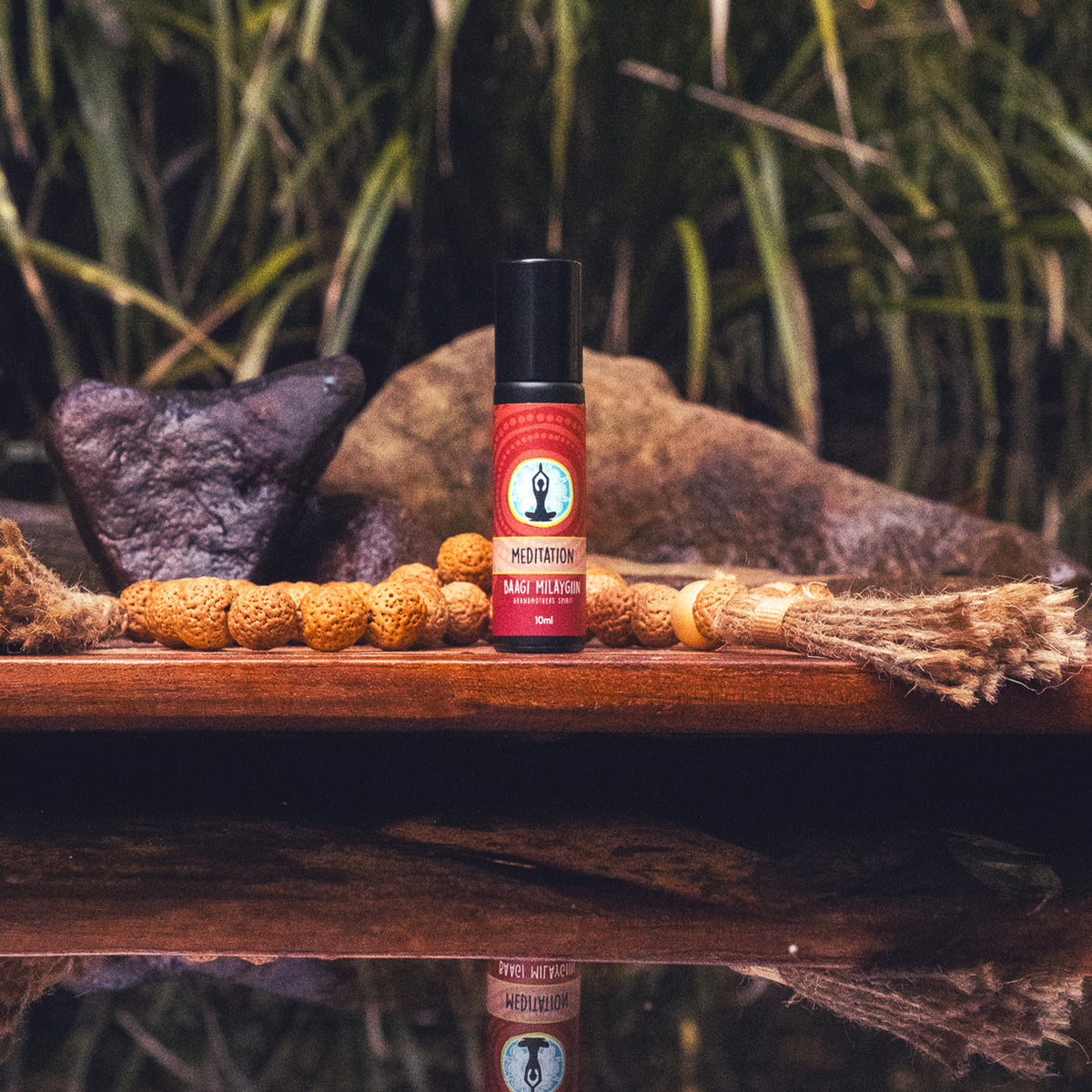Meditation Essential Oil Roller - 10mL | Rainbow Serpent Dreaming Collection by Baagi Milaygiin