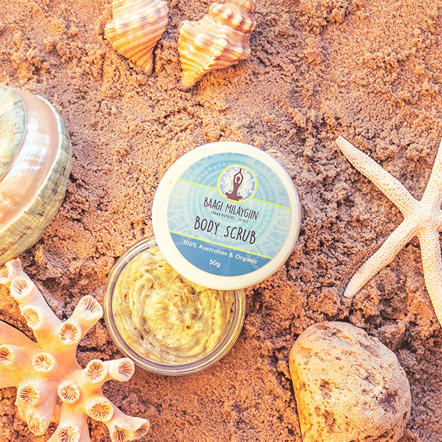 Body Scrub - Lemon Myrtle &amp; Emu Bush | Saltwater Dreaming Collection by Baagi Milaygiin